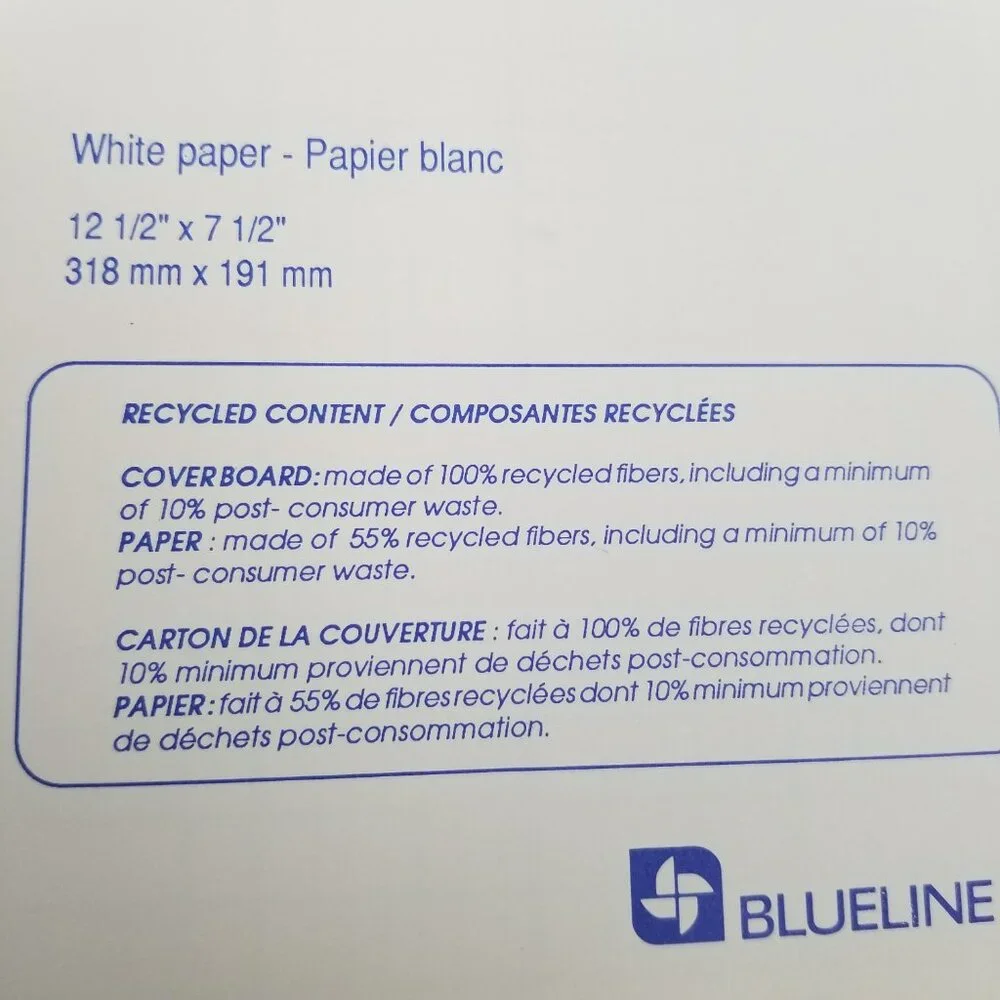 Blueline vintage ledger